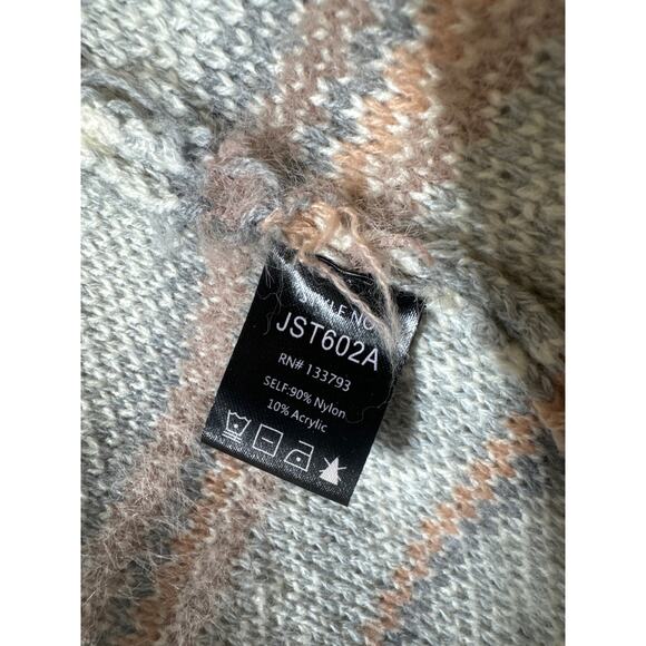 POL Women's Beautiful Muted Multicolor Cardigan Sweater‎ Open Front Size Small - Picture 4 of 5